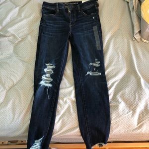 American eagle cropped Jeggings size 8long